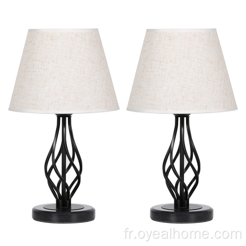 Lampes de table de chevet de conception classique